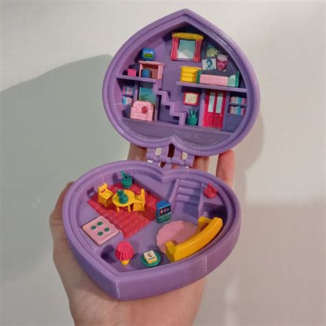 📦 Mini dollhouse Polly Pocket STL 3D box. Digital download - Print file ...
