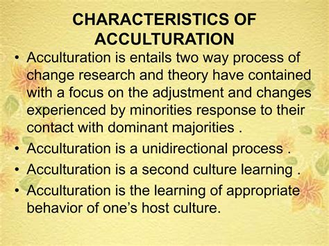 Enculturation and acculturation | PPTX