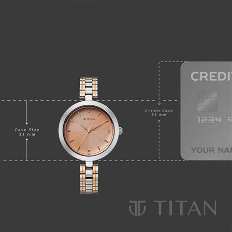 Buy Online Titan Titan Karishma Quartz Analog Rose Gold Dial Two Toned ...