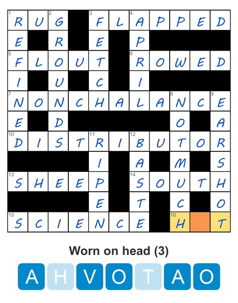 Puzzle Page Crossword May 22 2024 Answers