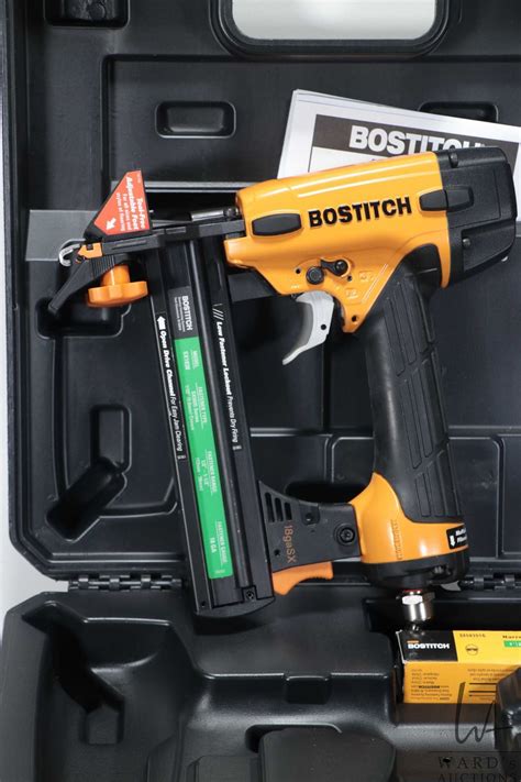 Bostitch Air engineered flooring stapler Model EHF1838K. Appears to ...