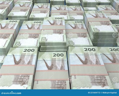 Mexican Money. Mexican Peso Banknotes. 200 MXN Pesos Bills Royalty-Free ...