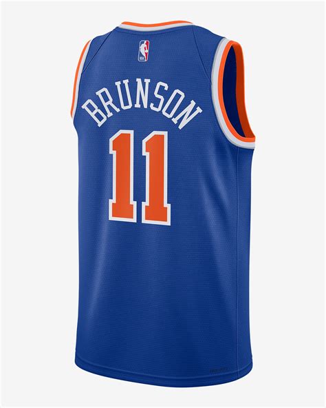 Jalen Brunson New York Knicks 2024/25 Icon Edition Big Kids' Nike NBA ...