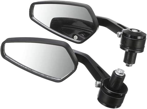 SGTB Motorcycle Bar End and Rear View Battle Mirror for Bike Bajaj ...