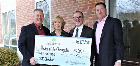 Chartwell Foundation donates $5,000 to Hospice of the Chesapeake ...