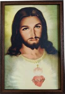 Elegance Sacred Heart of Jesus Christ wall painting frame Christian Art ...