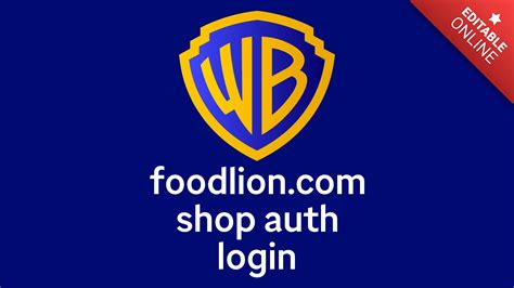 Foodlion.com/shop/auth/login | Logotipo Da Warner Bros | Gerador de ...
