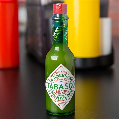 TABASCO® 2 oz. Green Pepper Hot Sauce - 12/Case