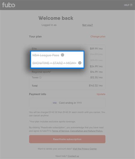 How do I restart my Fubo subscription? – Help Center