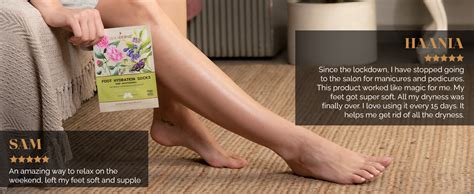 LuxaDerme Foot Hydrating Socks | Deeply Moisturizes Dry & Dull Skin ...