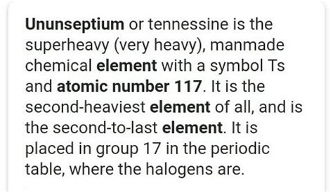what is the atomic mass of 117 element discovered the ununseptium ...