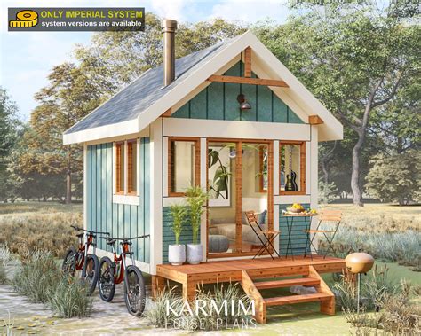 Tiny House Cabin Plans 10' X 12' Architectural PDF Blueprint 1 Bedroom ...