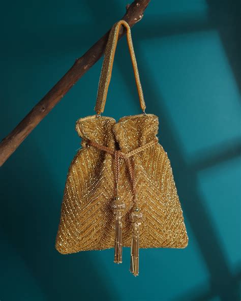 golden nalki potli bag – House Of Webhin