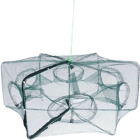 Shrimp & Baitfish Trap Hexagon 6 Holes Net Fishing Bait Trap ...