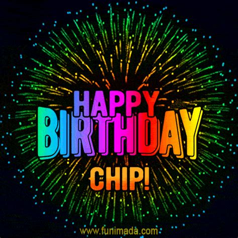 Happy Birthday Chip GIFs for Him - Download on Funimada.com