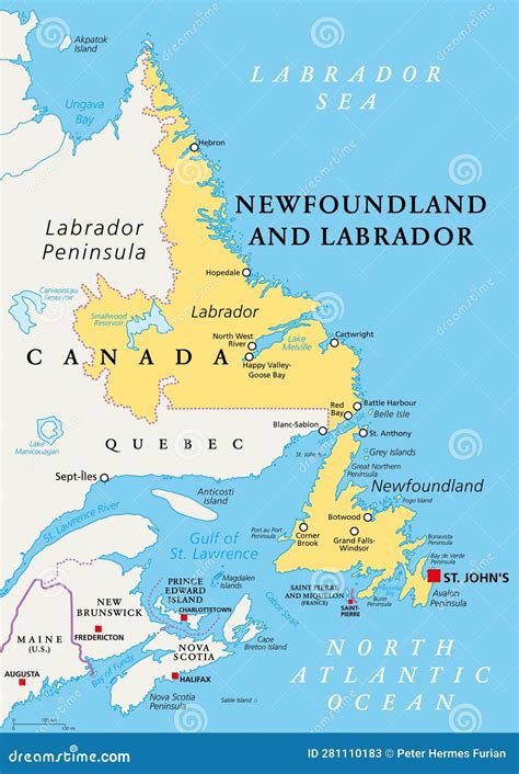 Newfoundland and Labrador, Easternmost Province of Canada, Political ...