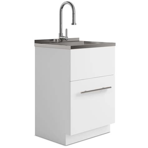 Laundry Utility Sink Cabinet | Metro All-In-One Sink – Simpli Home