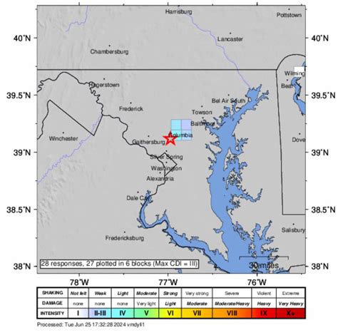 1.8 Magnitude Earthquake Reported In Maryland: US Geological Survey ...