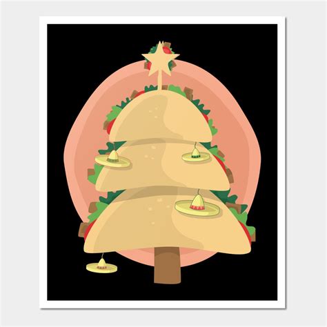 Taco Christmas Tree Funny Xmas Feliz Navidad by marham19 | Funny xmas ...