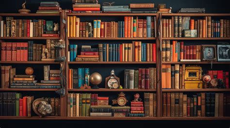 Vintage Bookshelf Aesthetic HD Wallpaper by Laxmonaut
