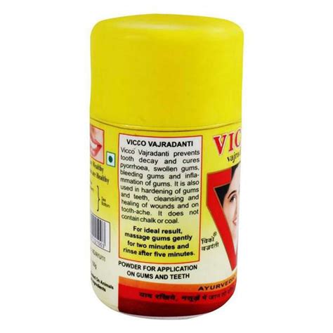 Buy Vicco Vajradanti Ayurvedic Tooth Powder, 100 gm | 19 Minutes ...