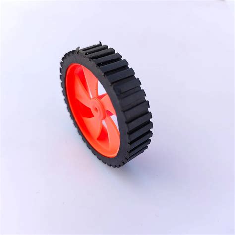 Gear Motor Wheel Medium Size (Buy 8 & Get 1 DC Motor) – Harish Projects