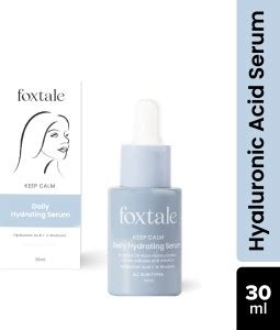 Foxtale Keep Calm Daily Hydrating Serum with Hyaluronic Acid, Aquaporin ...