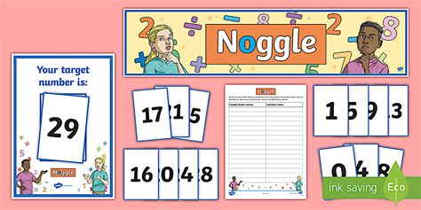 Noggle Math Game | Easily Downloadable Display Pack - Twinkl