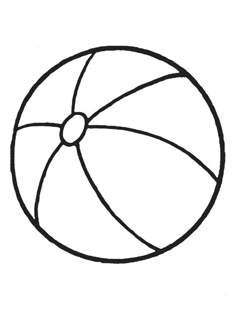 Ball coloring pages for kids to print for free
