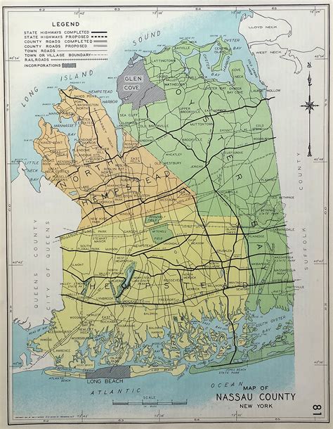 (NY-Nassau County) Map of Nassau County – The Old Map Gallery