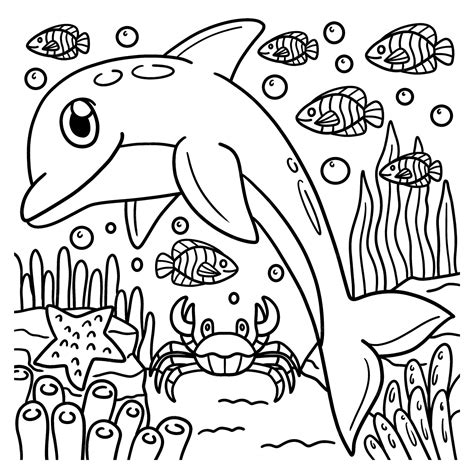Dolphins Coloring Pages