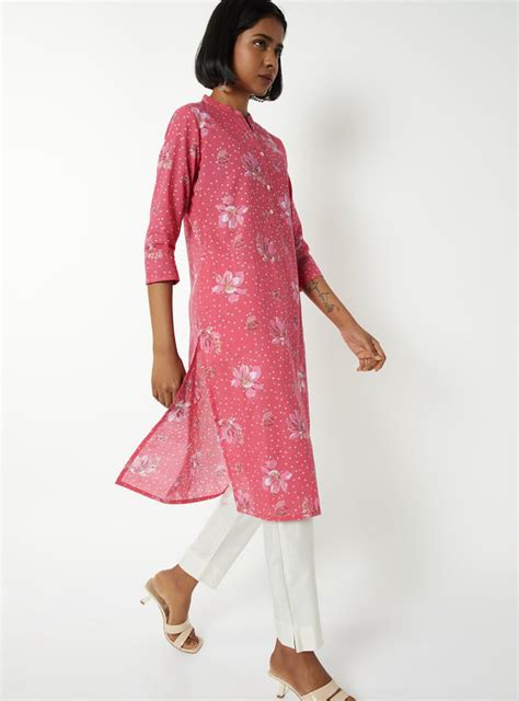 Buy Women Floral Print Straight Kurta Online at just Rs. 499.0 ...