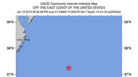 Ocean City earthquake: 4.7 magnitude quake reported off Maryland coast