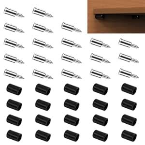 HASTHIP® 20pcs Shelf Support Pegs - Shelf Pins with Anti-Slip Silicone ...