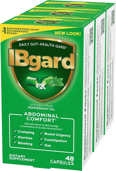 Buy IBgard Daily Gut Health Support Dietary Supplement, 144 Capsules ...