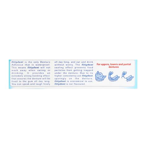 Buy FITTYDENT SUPER ADHESIVE GEL 20GM Online & Get Upto 60% OFF at ...
