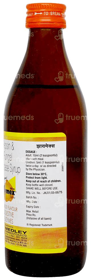 Xymex 15/25 MG Syrup 200 ML | Order Xymex 15/25 MG Syrup 200 ML Online ...