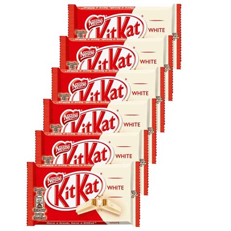 KitKat 4 Finger White Chocolate - Pack of 6 – glamshow