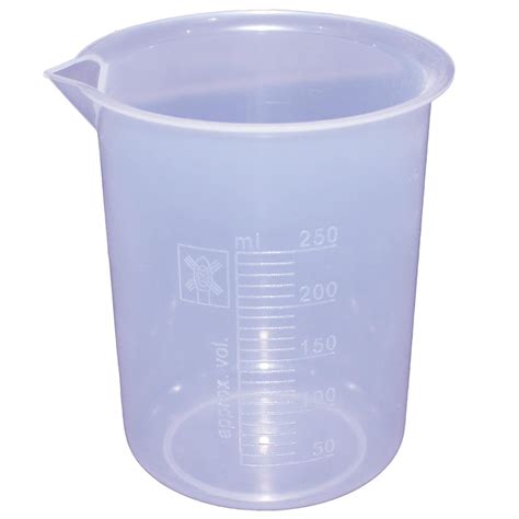 Fastro 250 ML Transparent Plastic Measuring Beaker – Mug Cups for Home ...