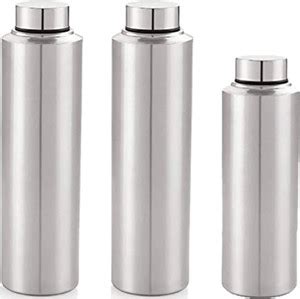 RKAS Stainless Steel Fridge/Refrigerator/School Water Bottle Pack of 3 ...