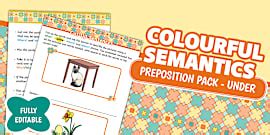 Colourful Semantics Preposition Pack - in