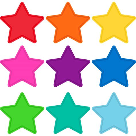 Buy 108 Pcs Star Cutouts Bulletin Board Paper Star for Classroom Decor ...