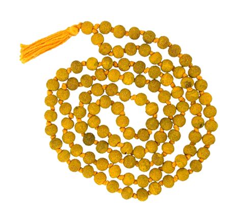 Saubhagya Global Haldi Mala for Pooja (Astrology) (108+1 Beads) 100% ...