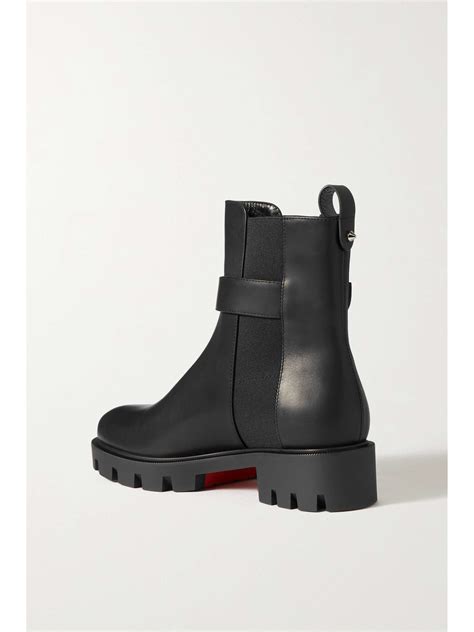 CHRISTIAN LOUBOUTIN CL buckled leather Chelsea boots | NET-A-PORTER