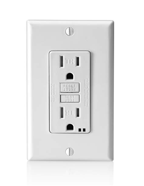 Leviton S7599-W 15 Amp, Self-Test GFCI, Wallplate Included ...