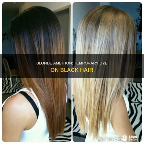 Blonde Ambition: Temporary Dye On Black Hair | ShunSalon