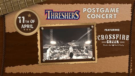 CLEARWATER THRESHERS @ Bay Care Park | Crossfire Creek Show (New ...