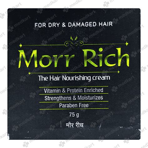 MORR RICH CREAM 75 GM : View Price, Combination and Alternatives | Medkart