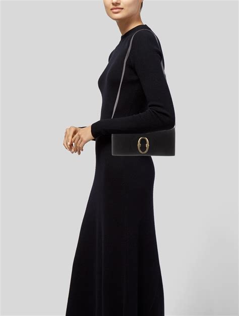 Yves Saint Laurent Suede Turn-Lock Crossbody Bag - Black Crossbody Bags ...