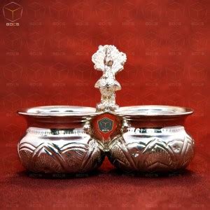Silver Plated Pooja Thali: Buy Silver Plate for Pooja Online in India ...